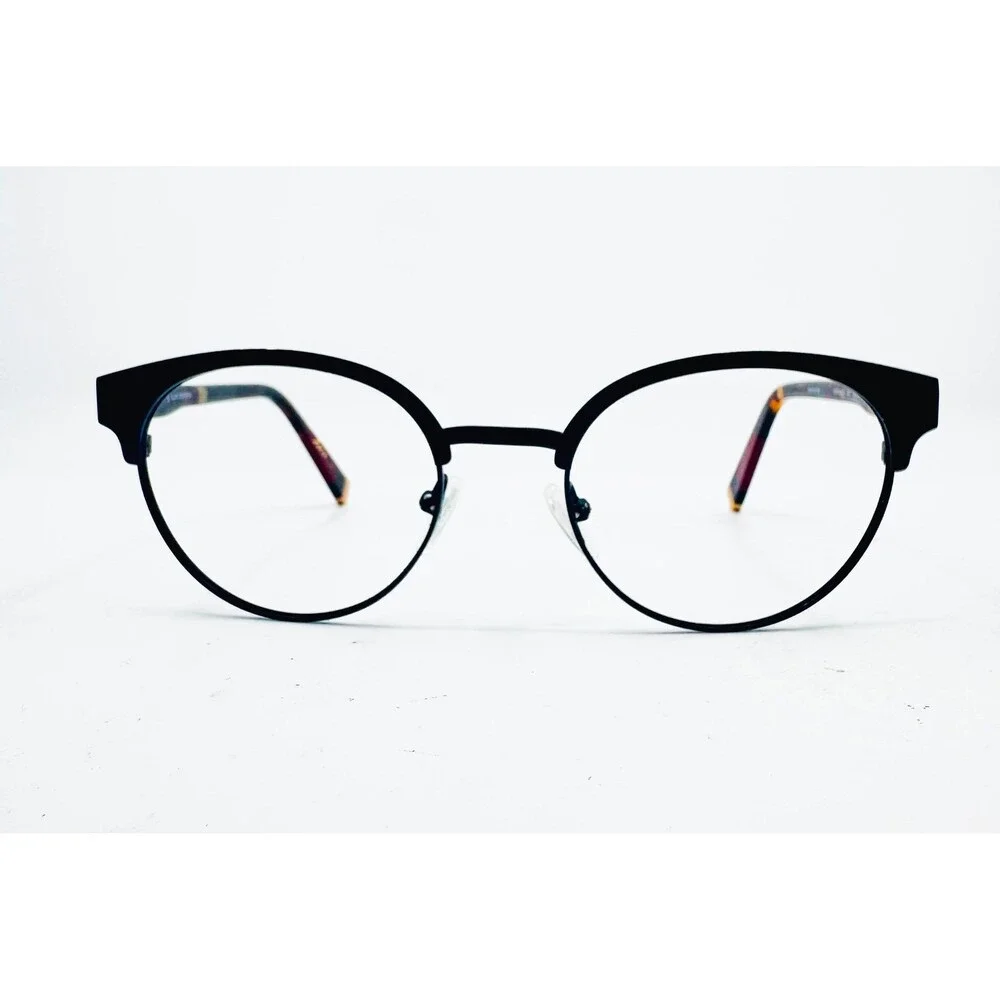 Ellen DeGeneres Eyeglass Frames Womens Black Tortoise Round ED503 50-19-143